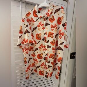 Men's Mushroom Print Shirt